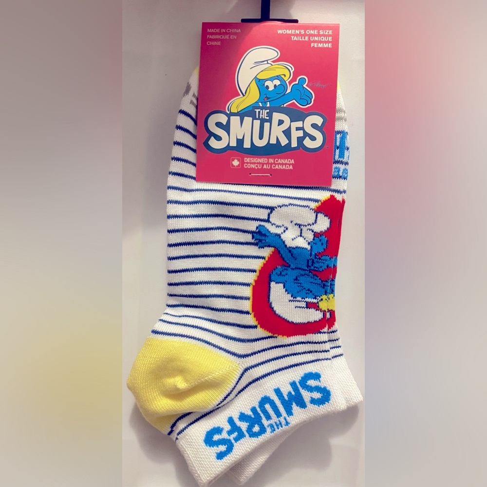 Fun Novelty Socks Featuring Smurfs Movie